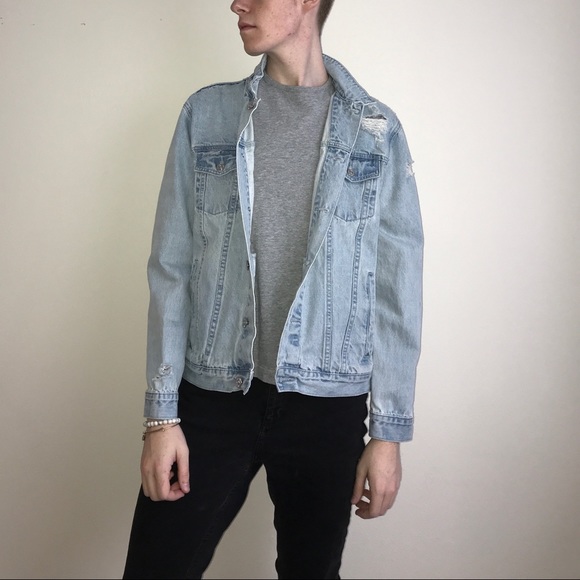 pacsun distressed denim jacket